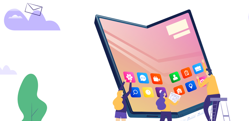 mobile apps for foldable devices