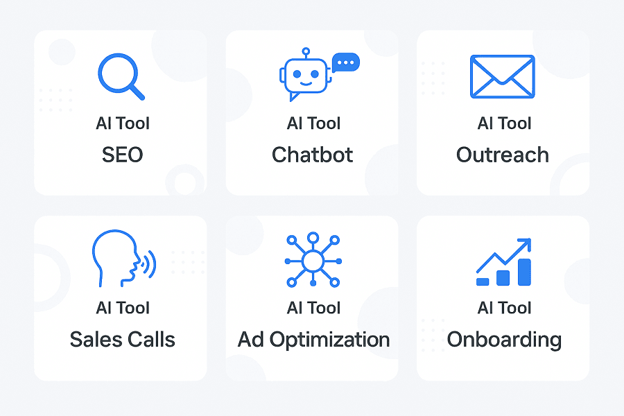 Top AI Tools for Automating Sales Funnel in 2025 – Grid of Recommended Tools