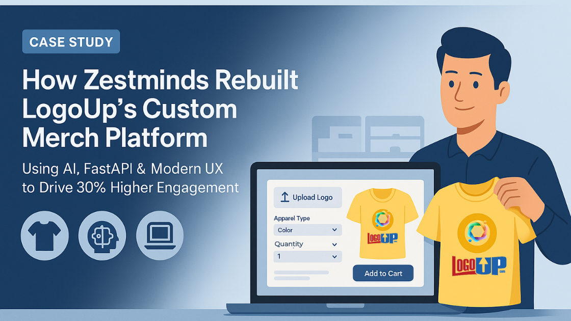 How Zestminds Helped LogoUp Scale a Custom Merch Empire with AI & FastAPI