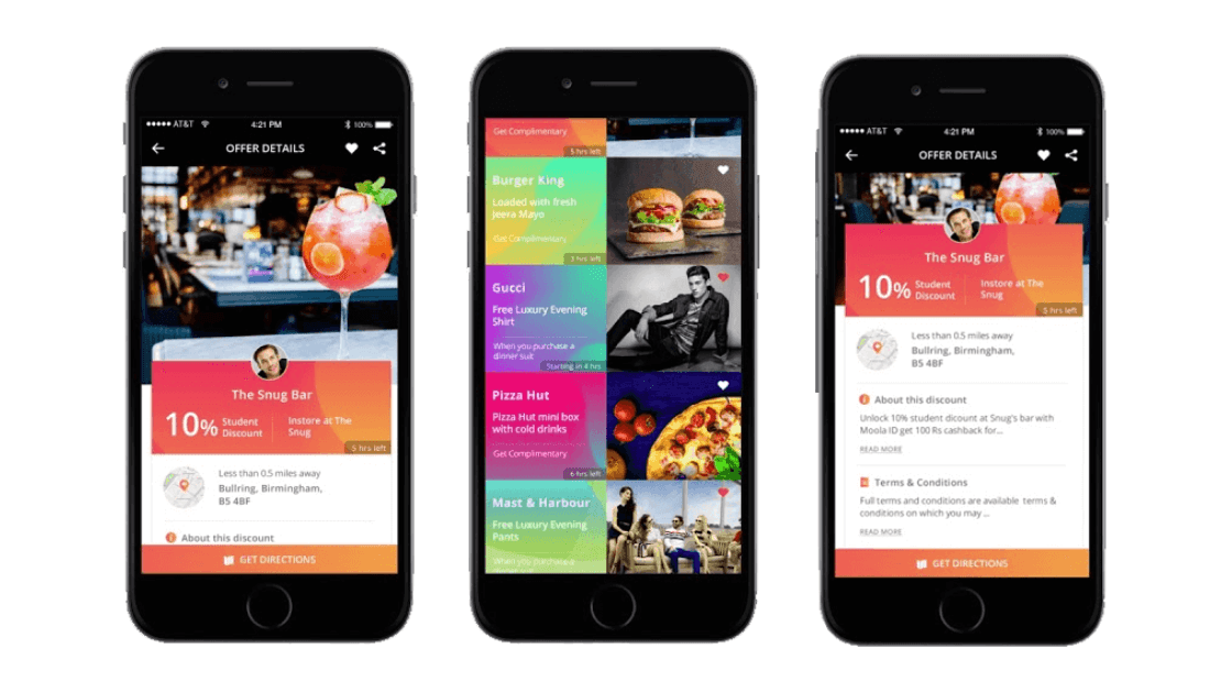 Side by side feature comparison of old and new app