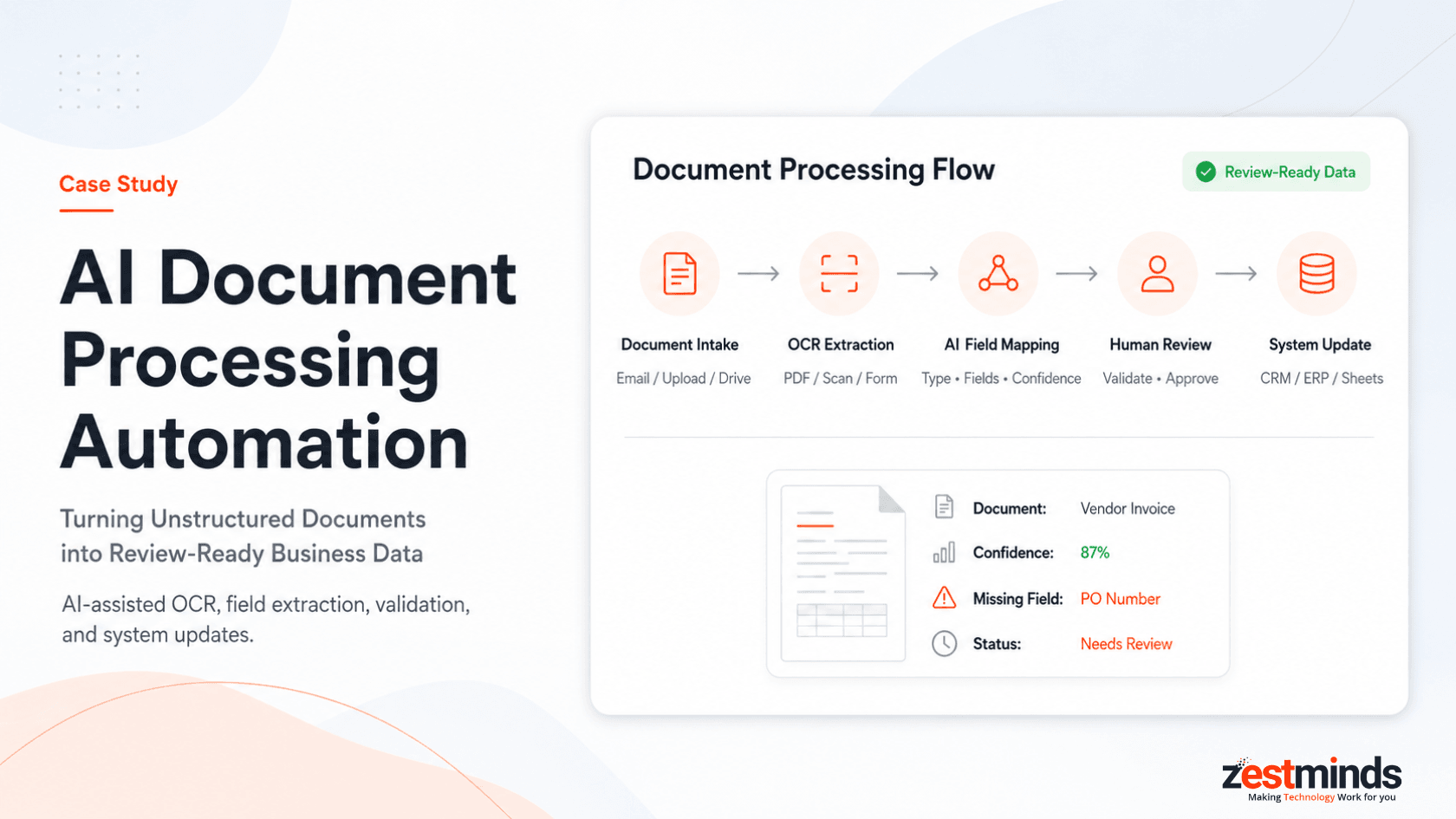 AI Document Processing Automation Case Study: Turning Unstructured Documents into Review-Ready Business Data